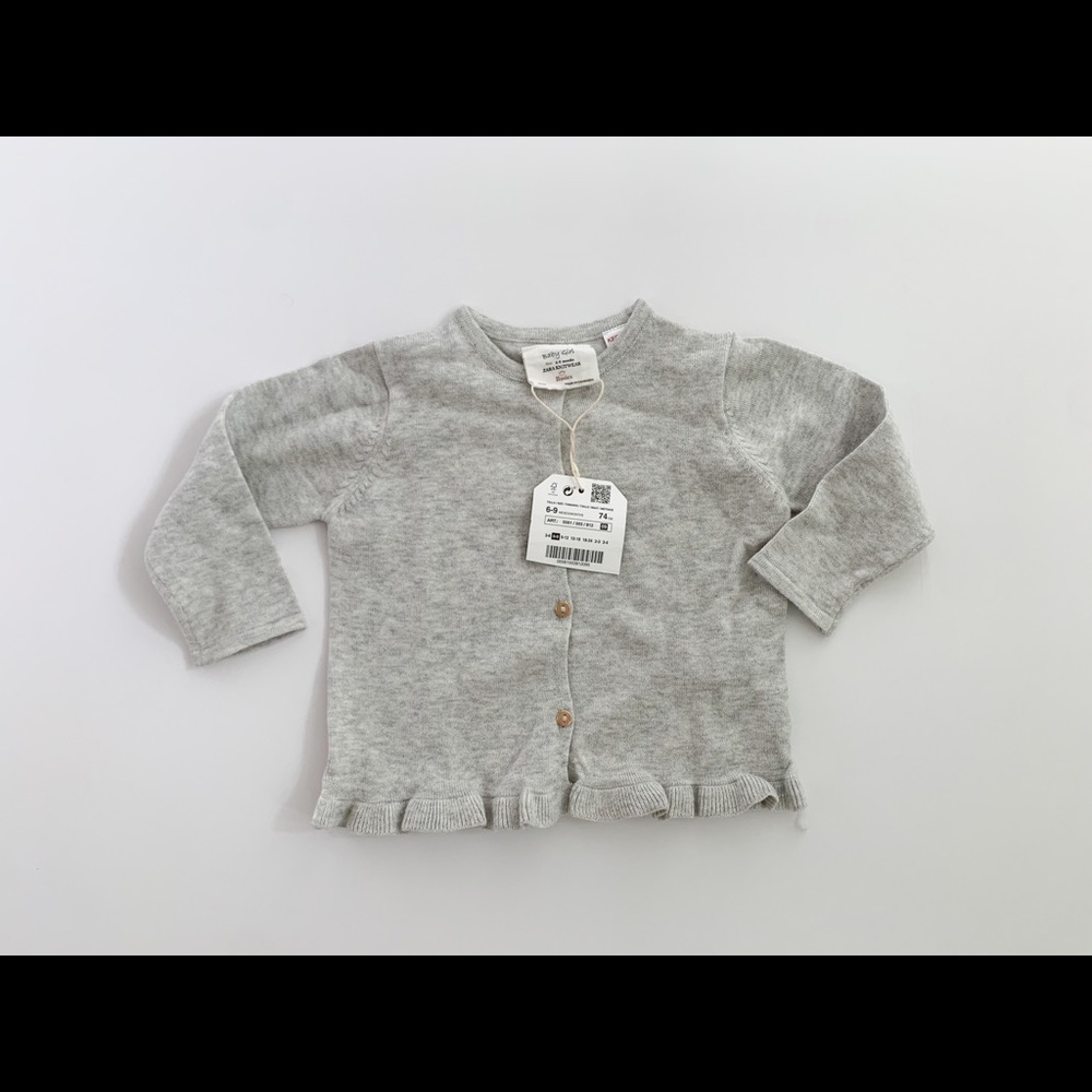 Zara gray baby cardigan